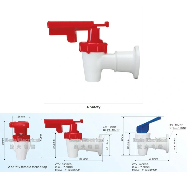 2021new Design Plastic Tap for Water Dispensers